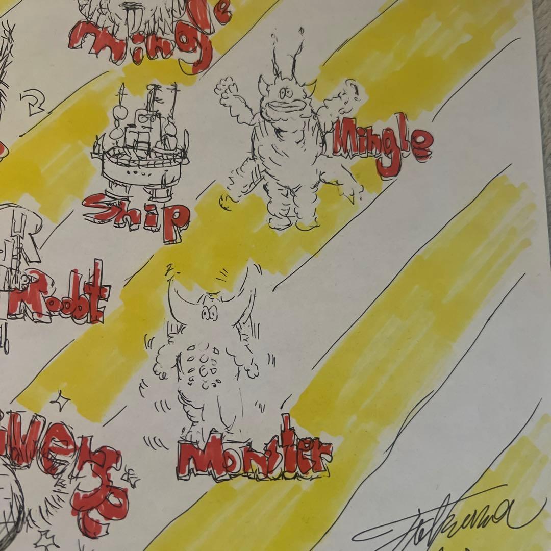 フジサキタクマ　MOGOLS ドローイング　イラスト