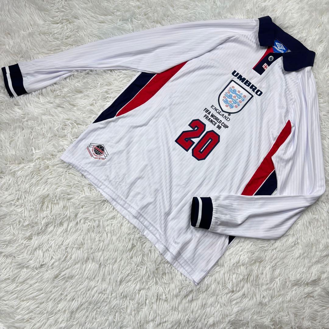 '98フランスワールドカップ✨イングランド代表シャツ マイケルオーウェン 20番