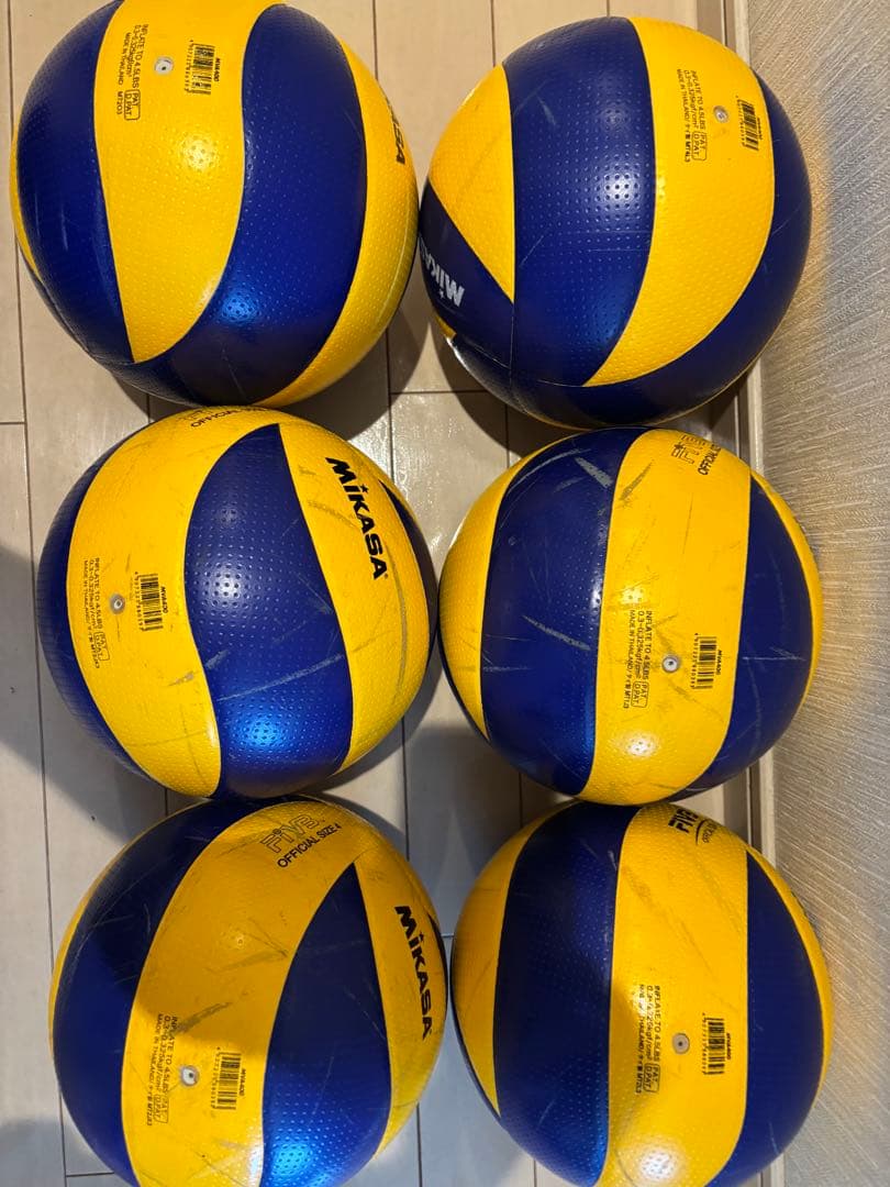 Mikasa バレーボール 6個セット　４号球　エコメルカリ便にて。