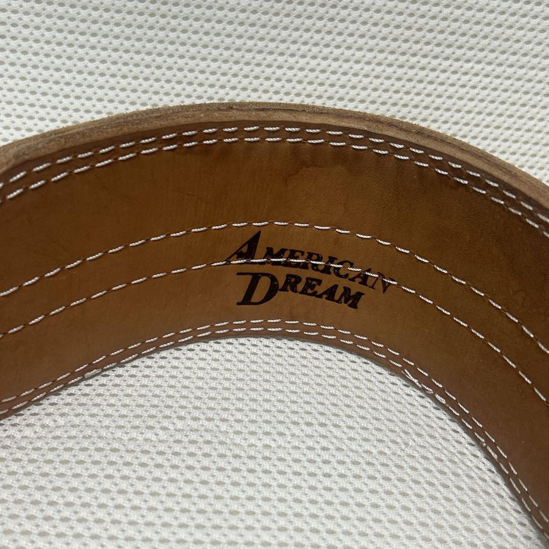 美品　AMERICAN DREAM レザー パワーベルト Sサイズ