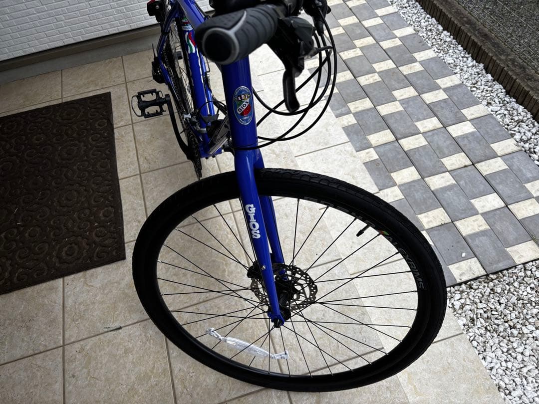 （美品）GIOS ミストラルディスクMISTRAL ジオスブルー　クロスバイク