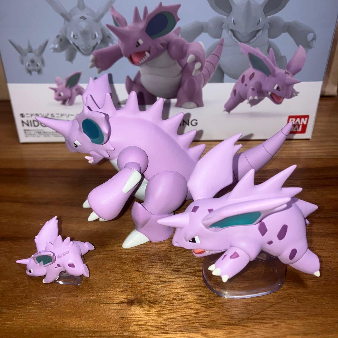 ポケモン　スケールワールド　ニドラン♂ ニドリーノ　ニドキング フィギュアセット