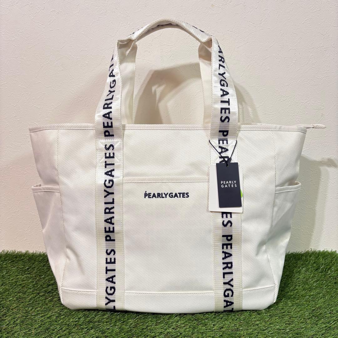 【PEARLY GATES】新品ボストンバッグ　ゴルフ　パーリーゲイツ　ホワイト