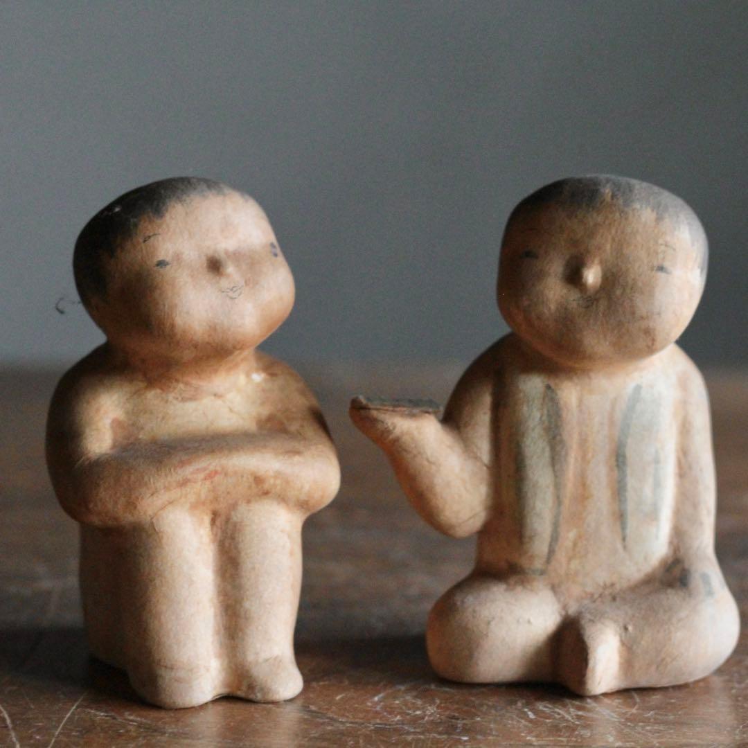 みよろ人形 「水辺興談」戦後複製品 三四郎人形 郷土人形 古道具 アンティーク