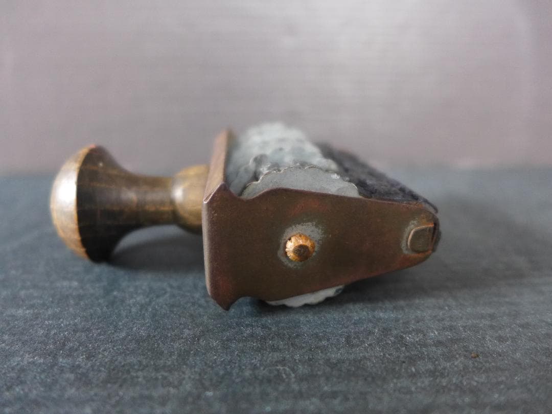 珍品　戦前　日中戦争下時代　支那・康徳文字入り　年号・月日入り回転ゴム印　満洲