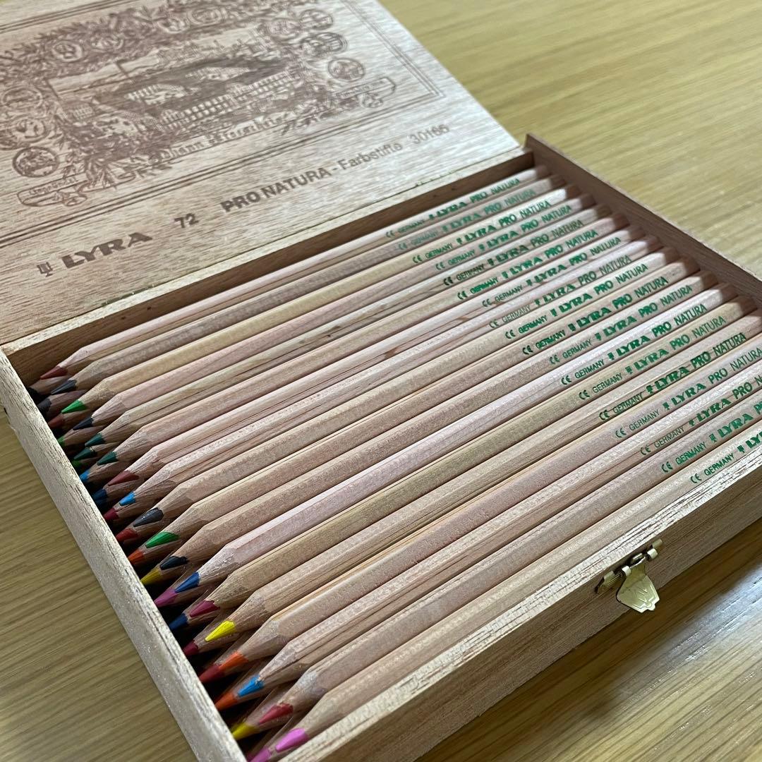 Germany LYRA リラ 色鉛筆72色セット　木製　ドイツ　アンティーク