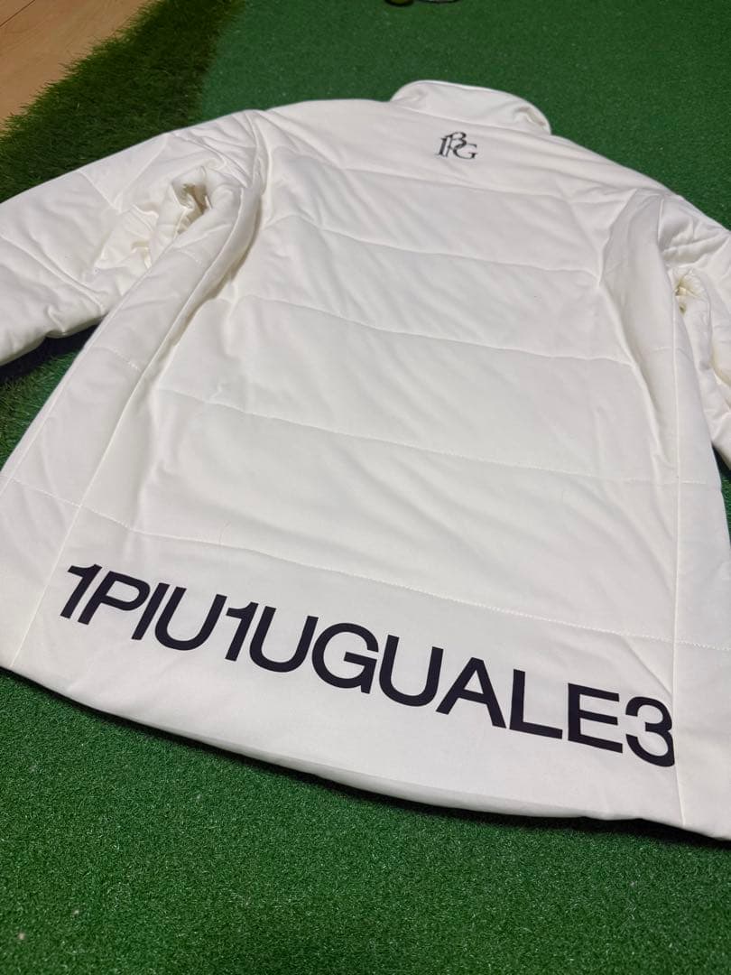 1piu1uguale3 GOLF ダウンジャケット　3(S)ホワイト