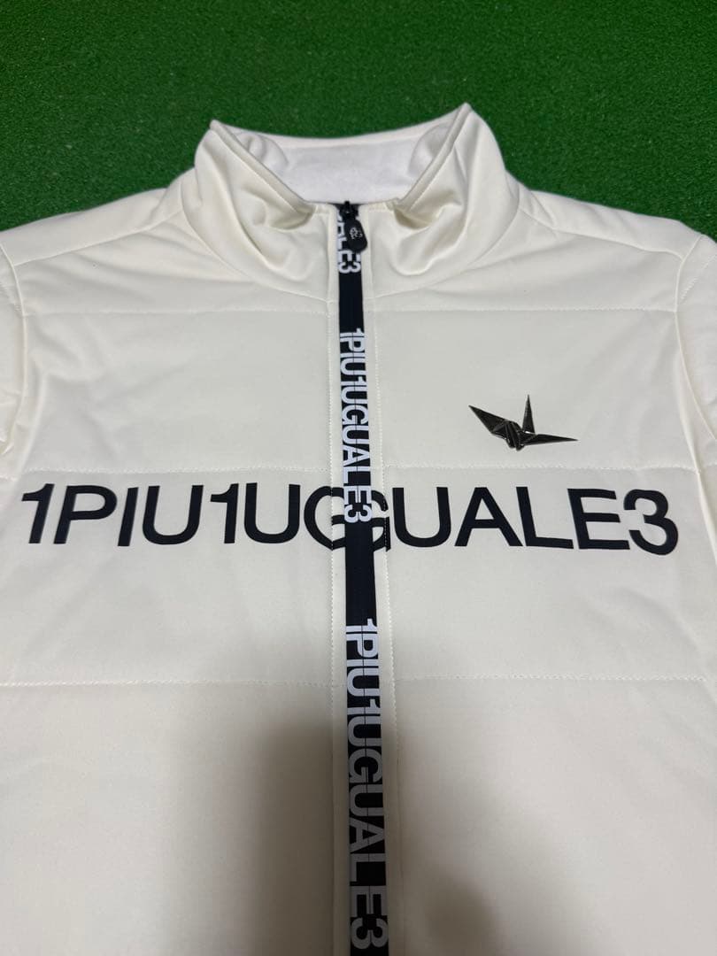 1piu1uguale3 GOLF ダウンジャケット　3(S)ホワイト