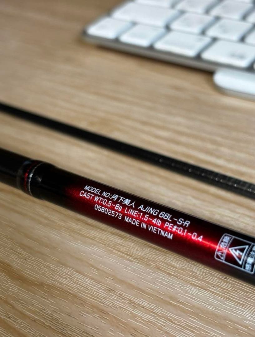 【使用少】ダイワ 月下美人　AJING 68L-S アジングロッド