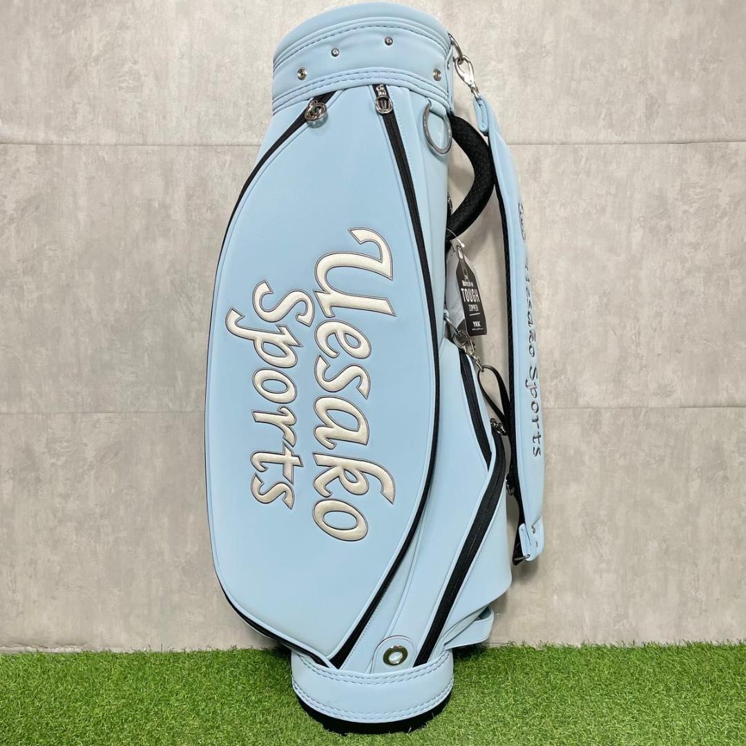 【新品】ミエコ ウエサコ キャディバッグ ゴルフバッグ レディース ブルー 人気