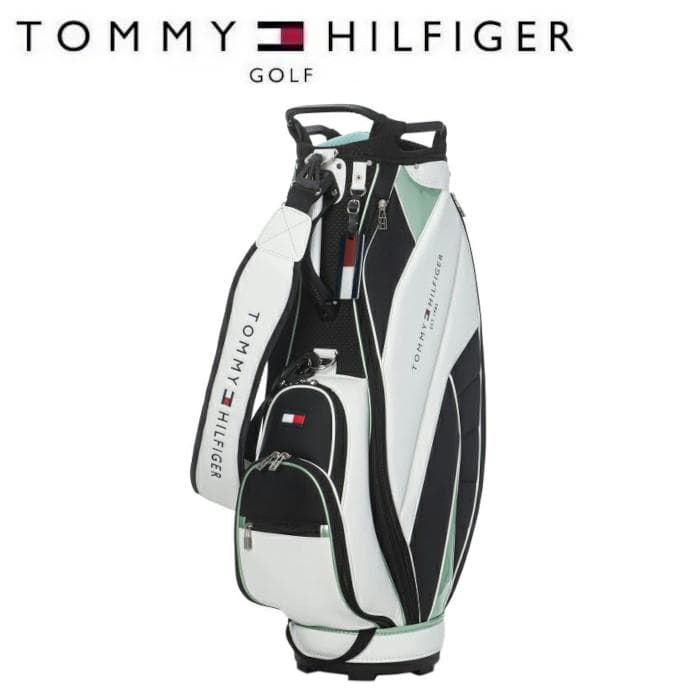 新品 トミーヒルフィガーゴルフ キャディバッグ THMG5SC2 ホワイト