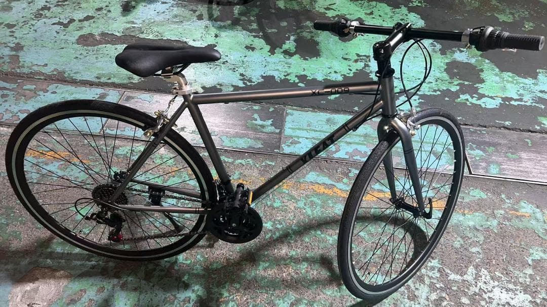 中古 XLEAT XC-009 クロスバイク 21段変速　グレ－
