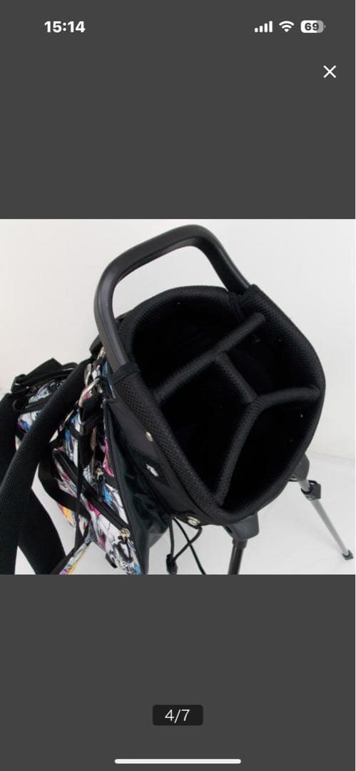 カラフルスカルデザイン ゴルフバッグ