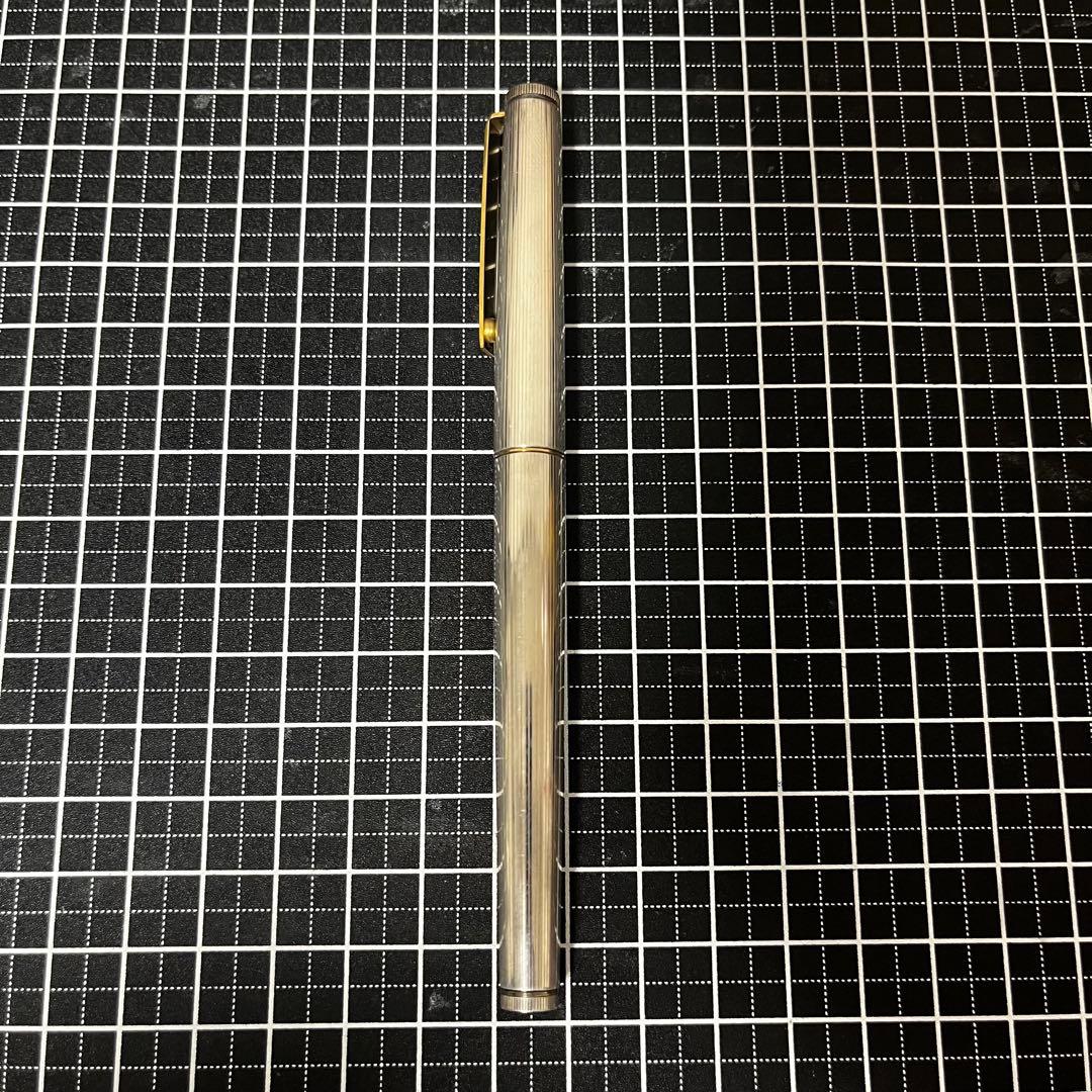 ジバンシー 万年筆 シルバープレート 14K F