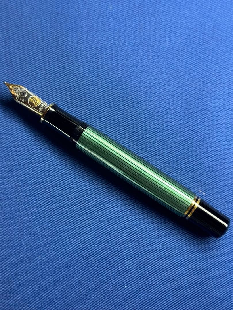 ペリカン スーべレーン m1000 緑縞