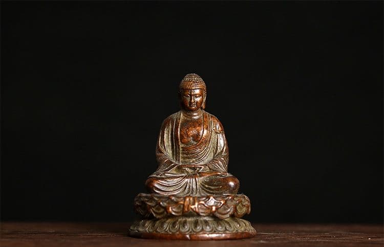 仏教美術 仏像 釈迦仏像 小仏像 銅製 銅器