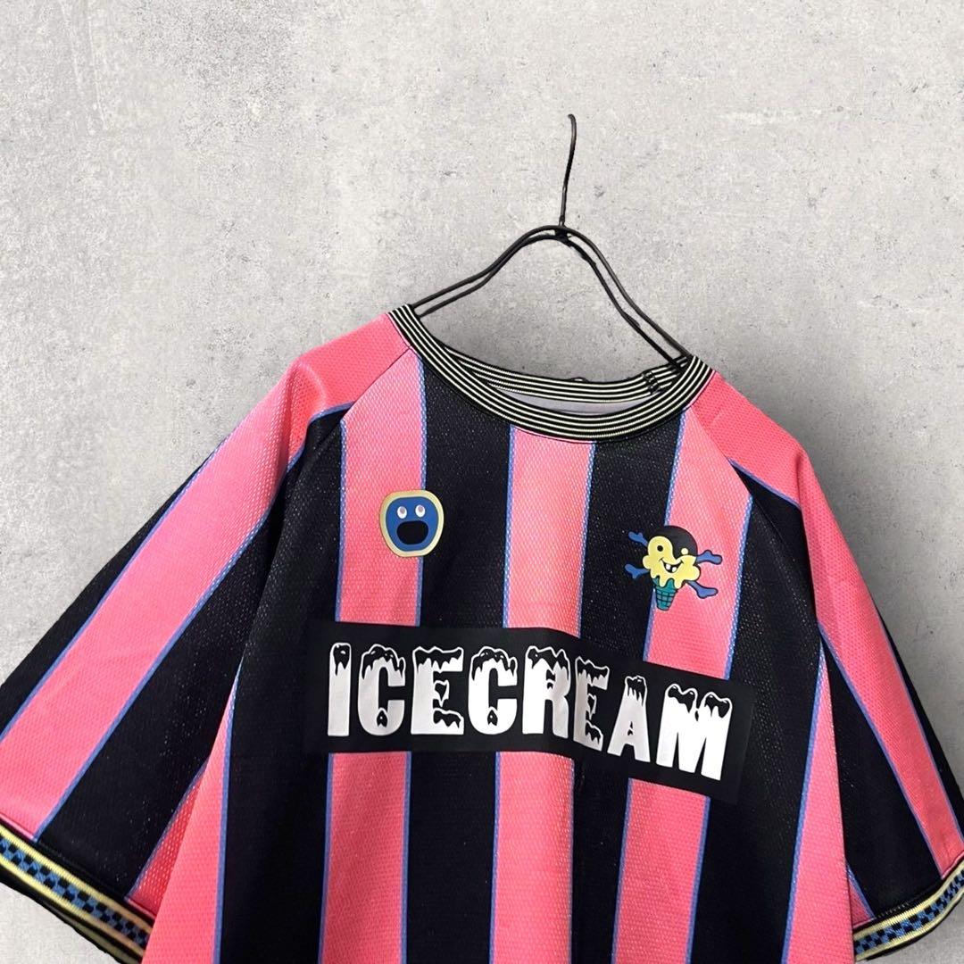 希少 ICECREAM ゲームシャツ サッカー NIGO BBC アイスクリーム