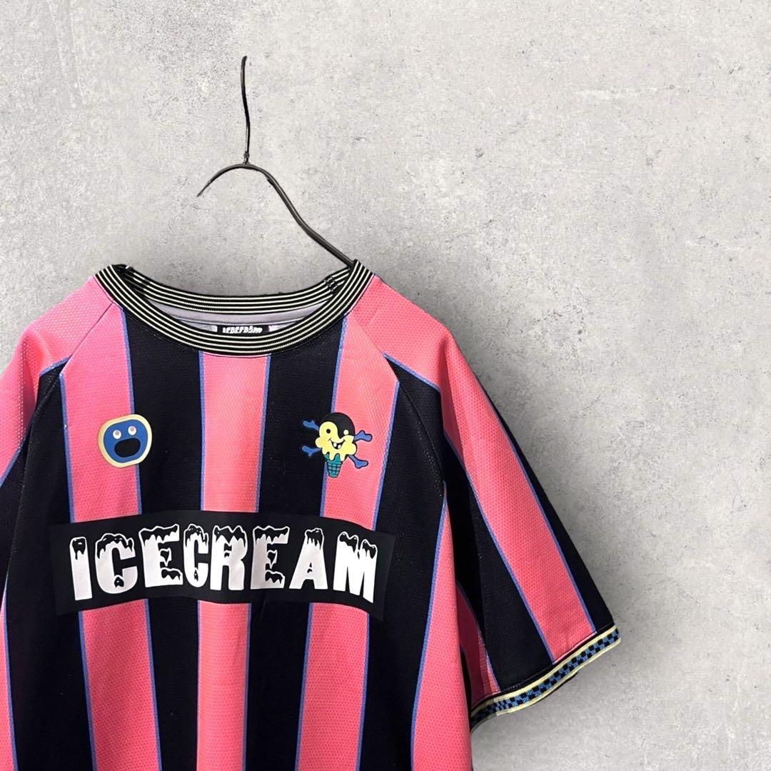 希少 ICECREAM ゲームシャツ サッカー NIGO BBC アイスクリーム