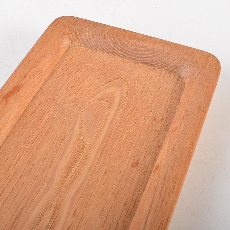 煎茶道具　欅製　一文字盆　煎茶盆　香盆　C　6573