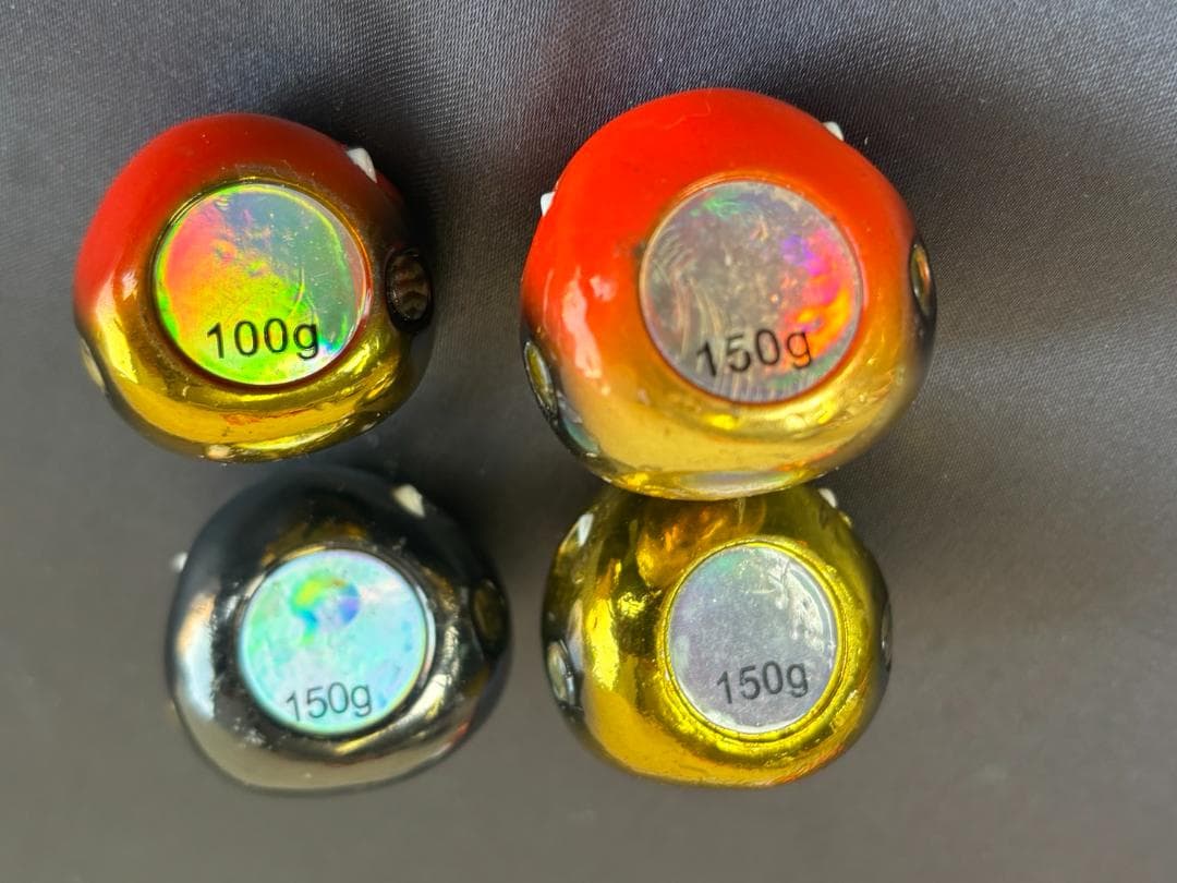 タイラバ・ダイワ紅牙150ｇ～250ｇ/ビンビン玉160＆200ｇ/10個セット