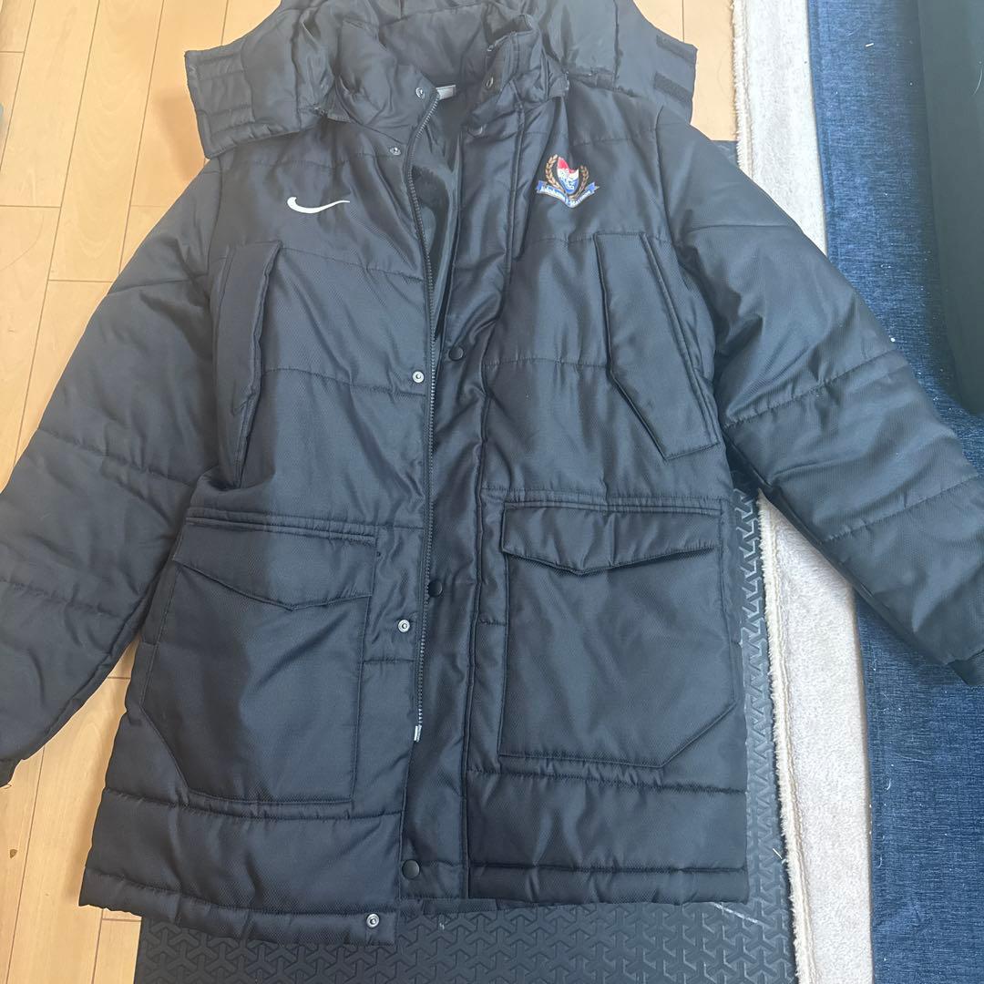 横浜F・マリノスNike ブラック ダウンコート フード付き