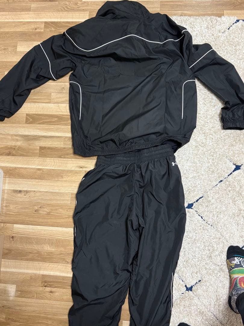 PROJECT ROCK ジャージ上下セット ブラック　アンダーアーマー