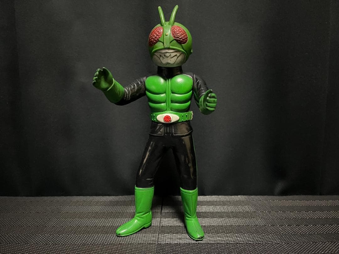 ソフビ ◇ 仮面ライダー 旧 1号 毎日放送 東映 バンダイ 約22cm当時物