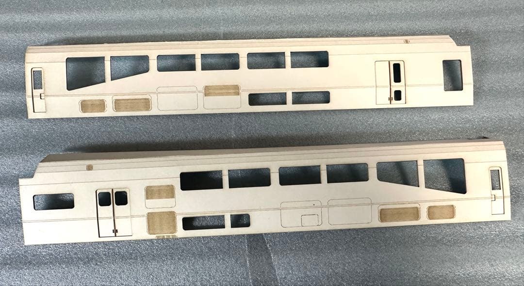 茶*碗様 鉄*号様 1/80　近鉄楽イメージ 3D前面＋パーツ＋レーザーカット側