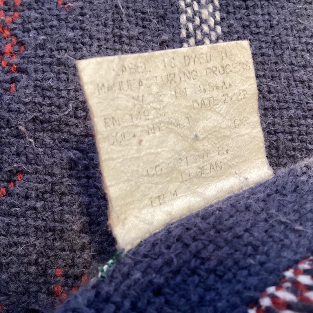 L.L.Bean　エルエルビーン　ビンテージ　ブランケット　ラグ　老人と少年