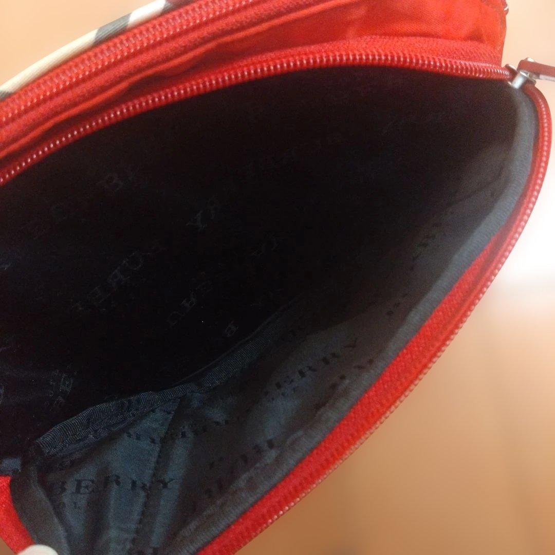 BURBERRY ゴルフポーチ レッド ティー付き