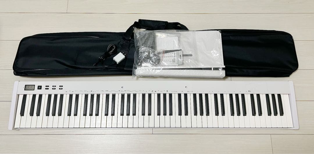 人気シリーズSWAN-S 電子ピアノ キーボード 88鍵盤 セット ホワイト