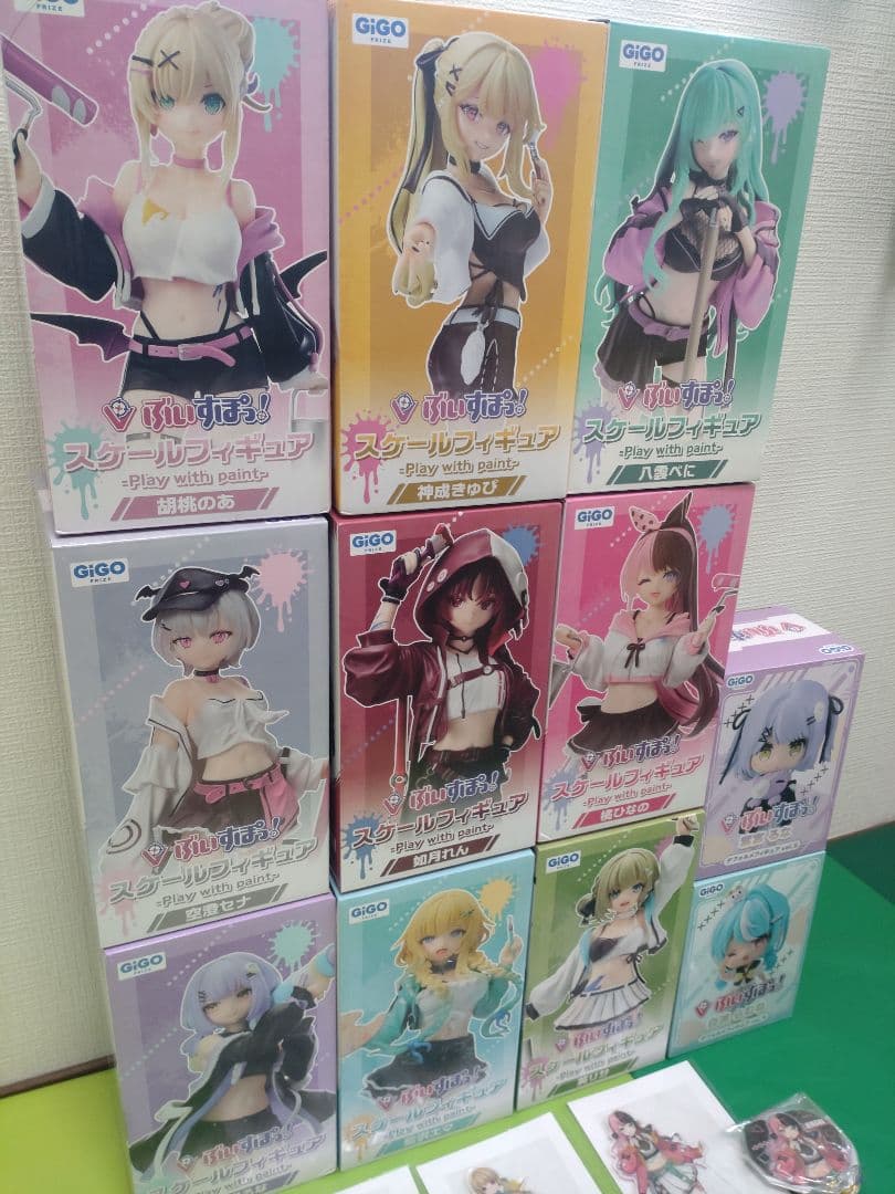 GIGO ぶいすぽっ！スケールフィギュア 11体セットアクスタ3 バッヂ1