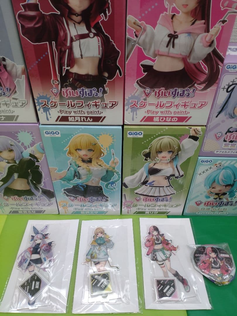 GIGO ぶいすぽっ！スケールフィギュア 11体セットアクスタ3 バッヂ1