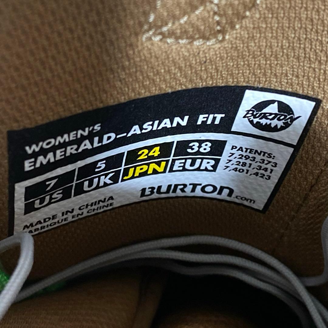 【比較的美品_即日発送】BURTON EMERALD-ASIAN FIT24cm