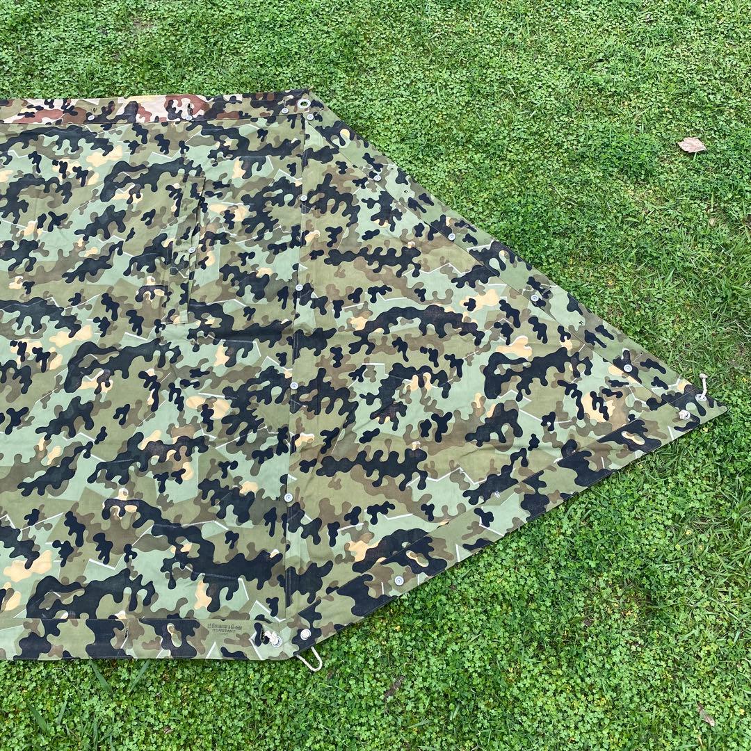 ぷ*ぽ様 【超レア】状態良　ドイツ　軍幕　アメーバカモ　パップテント　ハーフ１枚