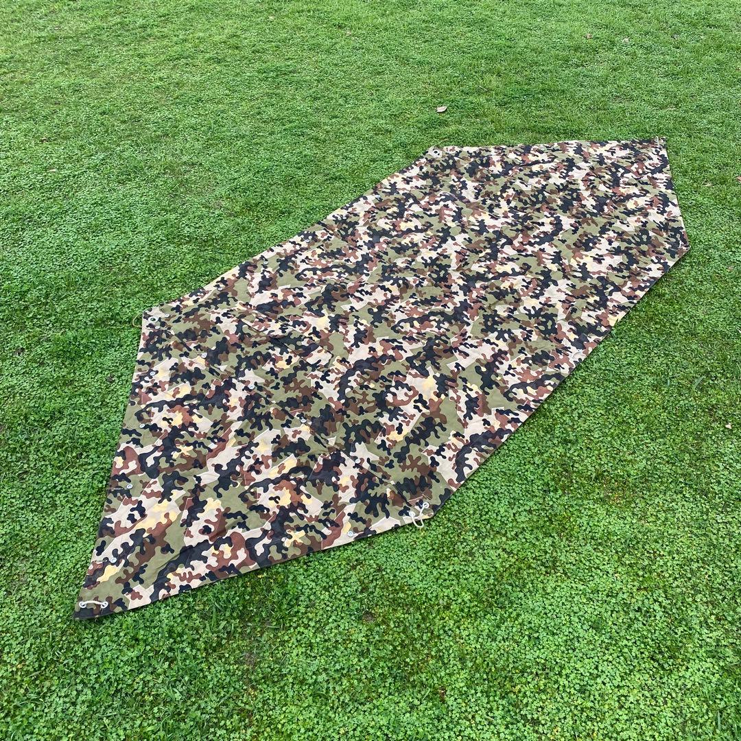 ぷ*ぽ様 【超レア】状態良　ドイツ　軍幕　アメーバカモ　パップテント　ハーフ１枚