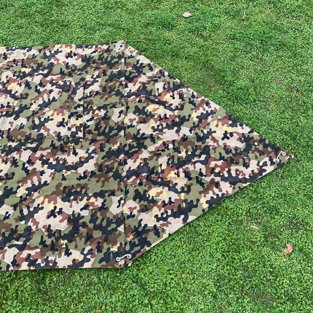 ぷ*ぽ様 【超レア】状態良　ドイツ　軍幕　アメーバカモ　パップテント　ハーフ１枚