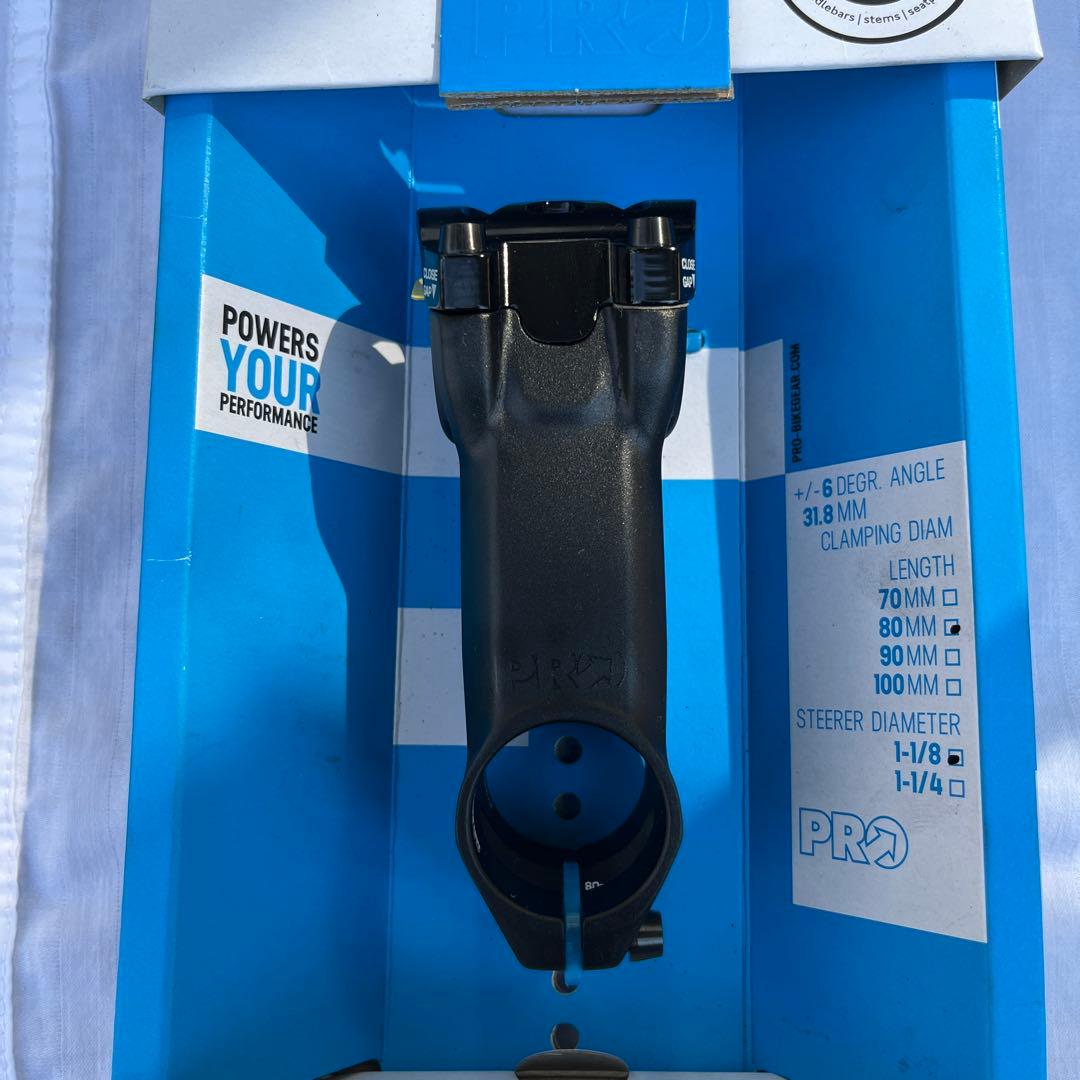 シマノプロ　ヴァイブ　スーパーライトステム 80mm