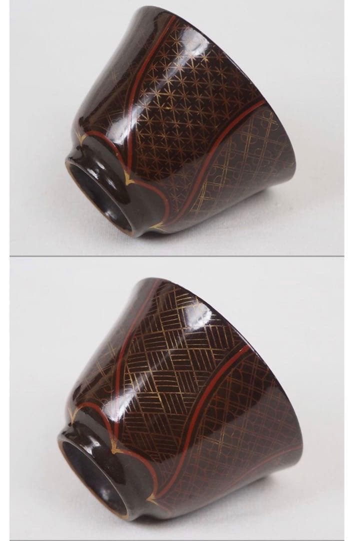 送料無料 極希少　江戸後期～明治期豊楽焼煎茶碗5客 箱付　茶道具