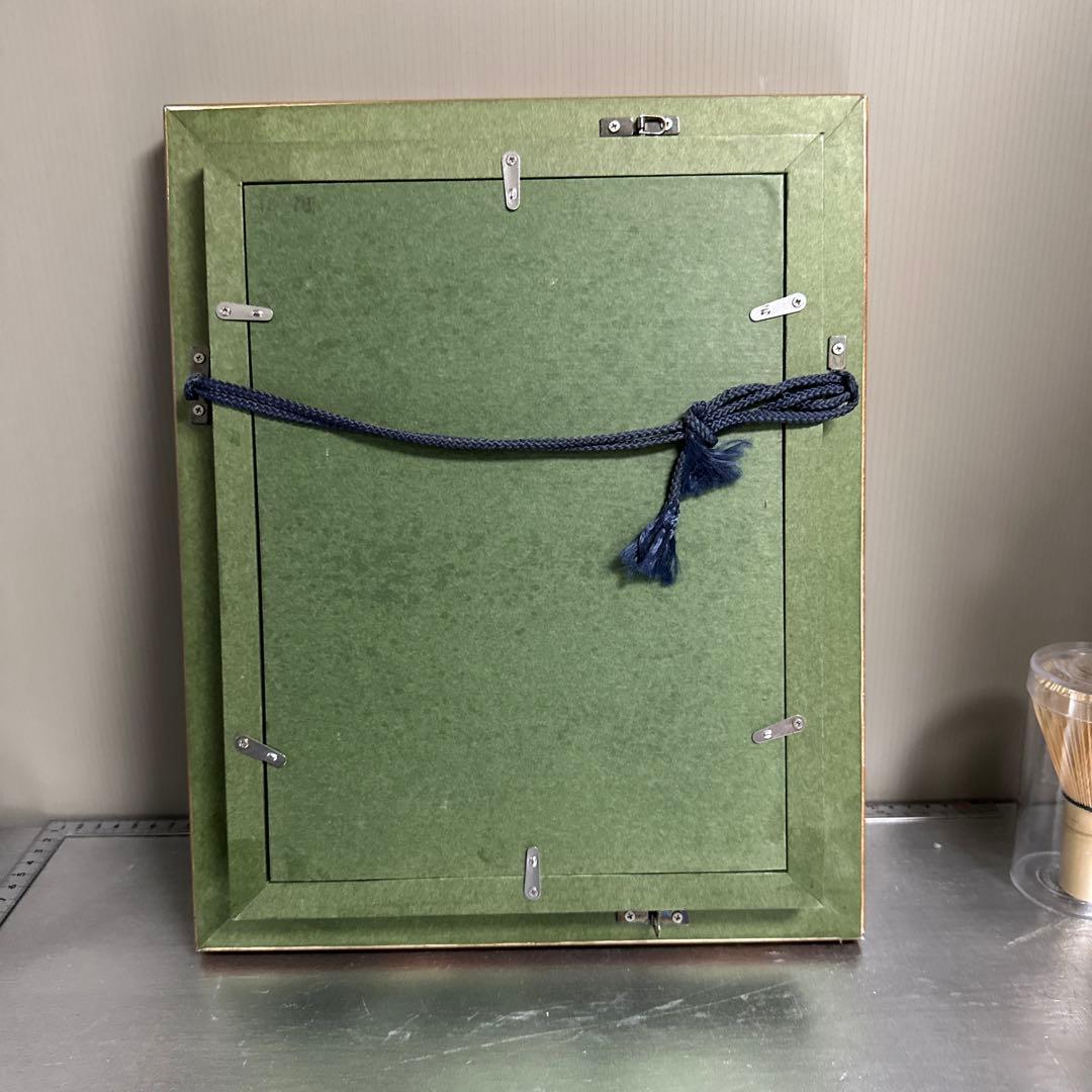 人間国宝、井上萬二、真作。椿。油彩額装、SM.号。