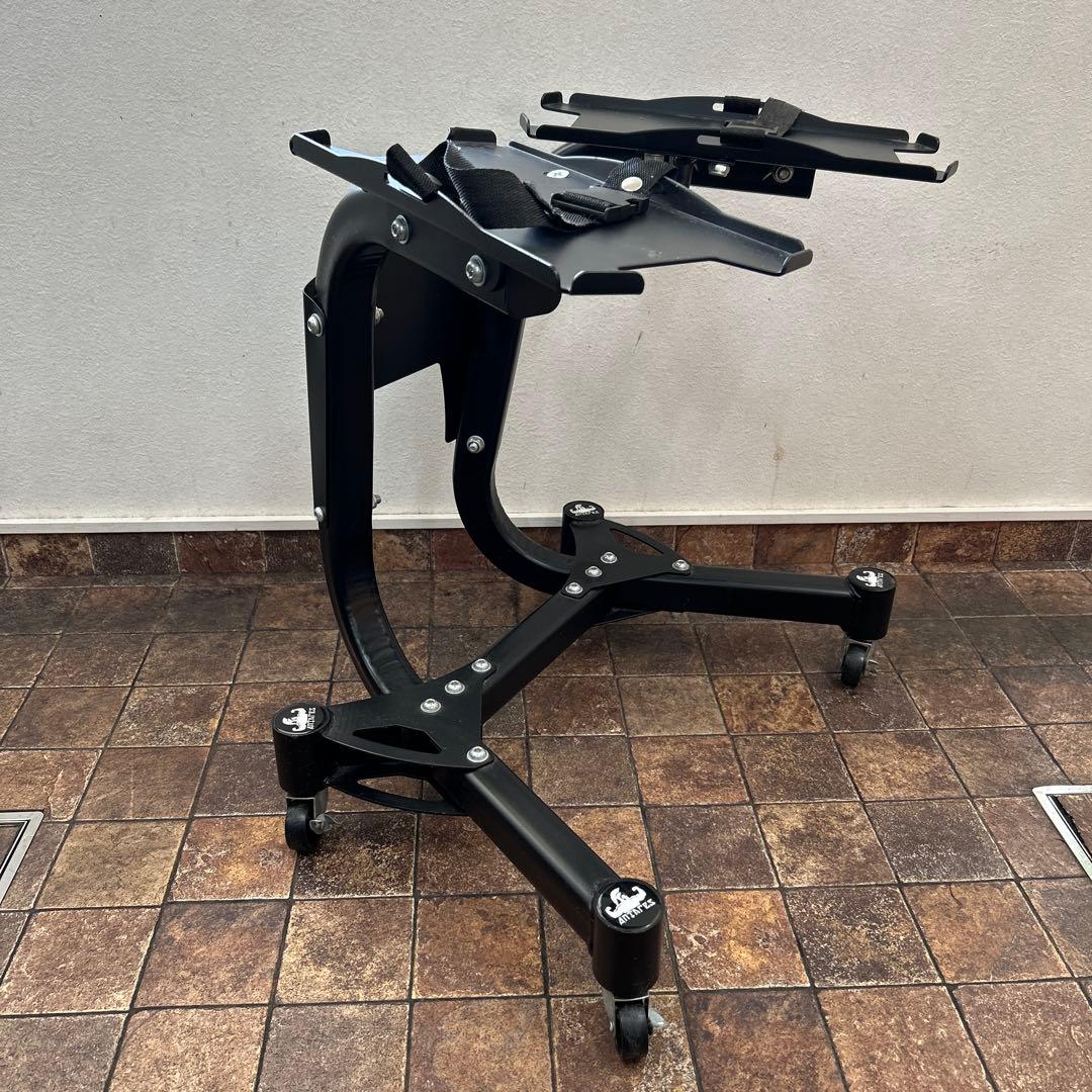 引き取り限定ANTARES ダンベルスタンド 可動式 黒