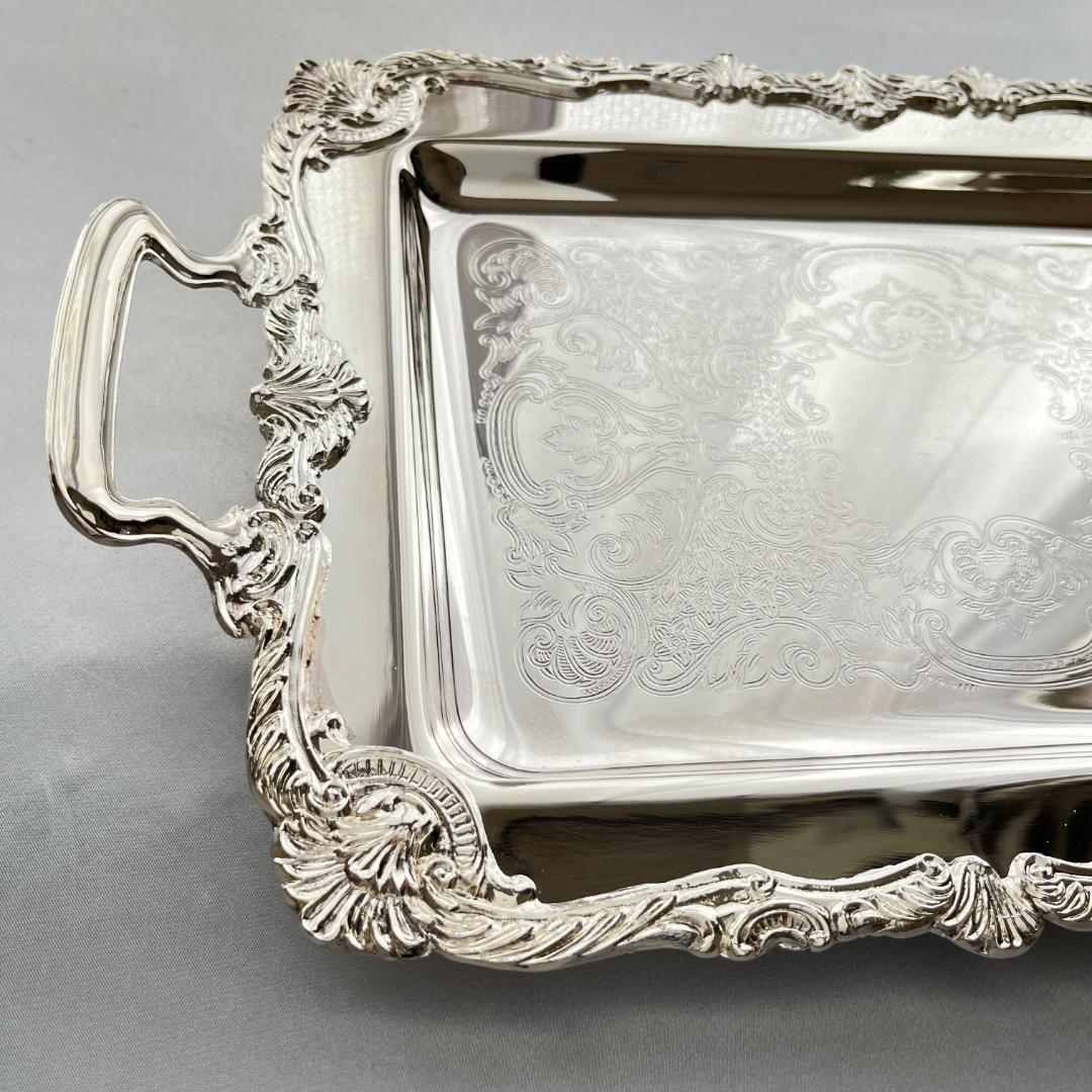 【VINERS】 ギャラリートレー 44cm 装飾フット / ハンドル