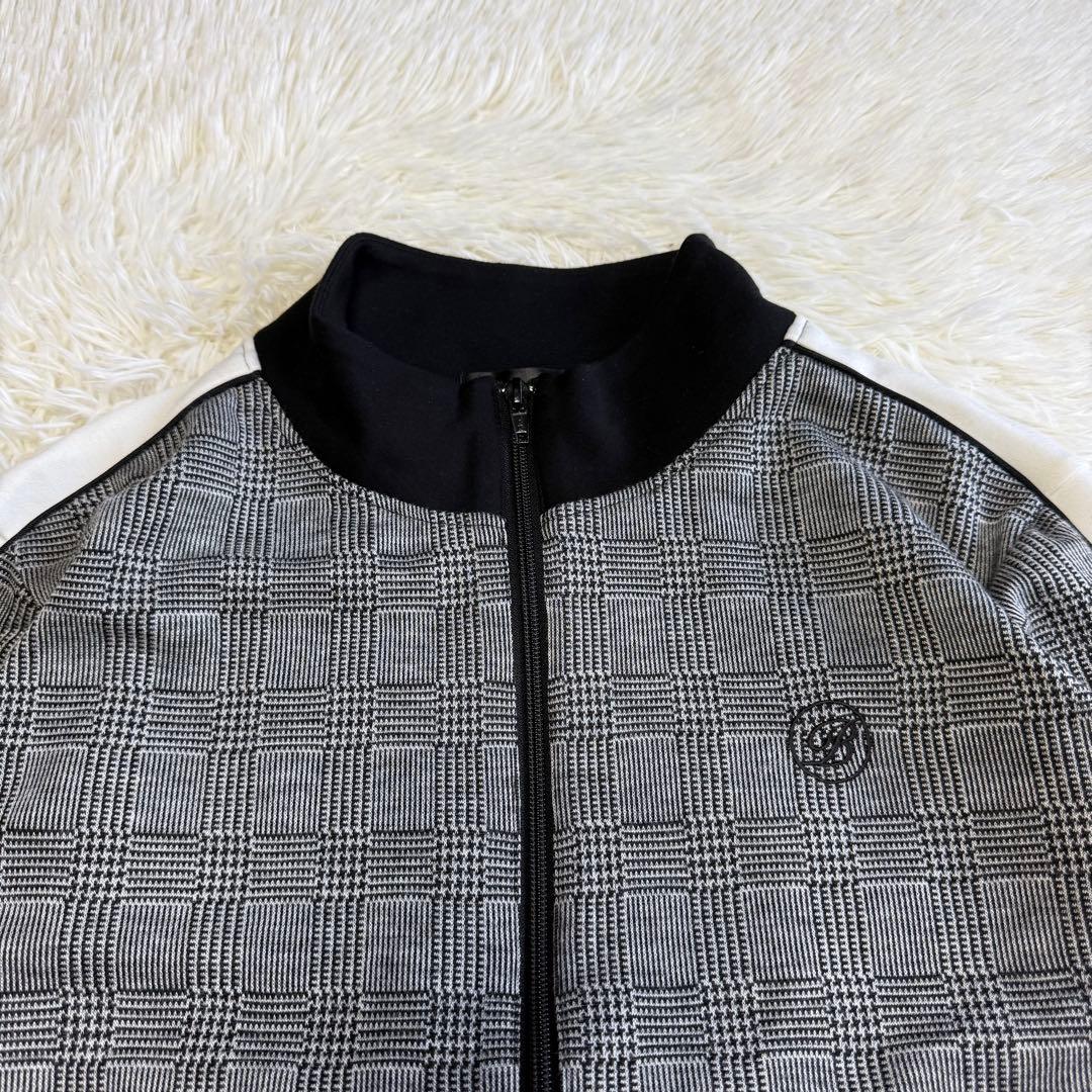 【バンデルゴルフ】美品 ジップジャケット グレンチェック Lサイズ メンズ