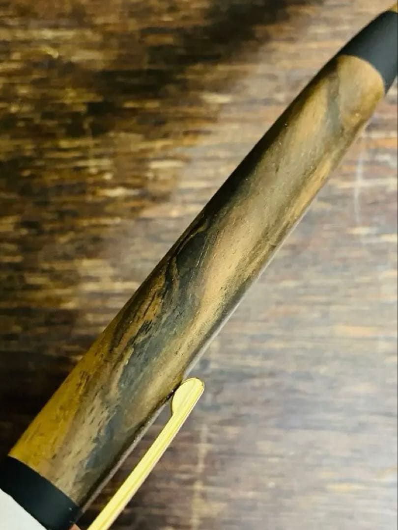 【新品】野原工芸 木製ボールペン スタンダード　特上黒柿