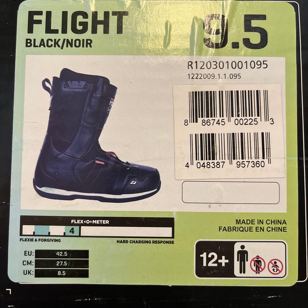 RIDE スノーボードブーツ ブラック/レッド 27.5㎝