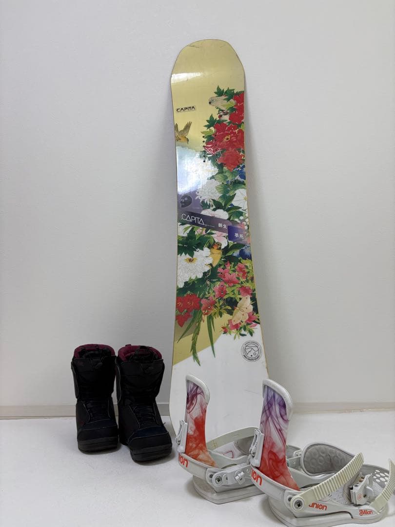CAPITAスノーボードUNIONビンディング SALOMONブーツ 3点セット