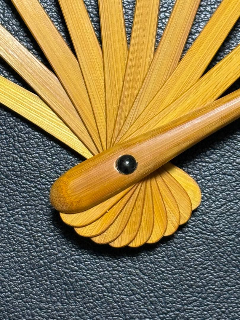 扇子　33cm 十松屋福井扇舗　翁扇　蓬莱山図　桐箱　仕舞扇　能楽　舞踊　着物