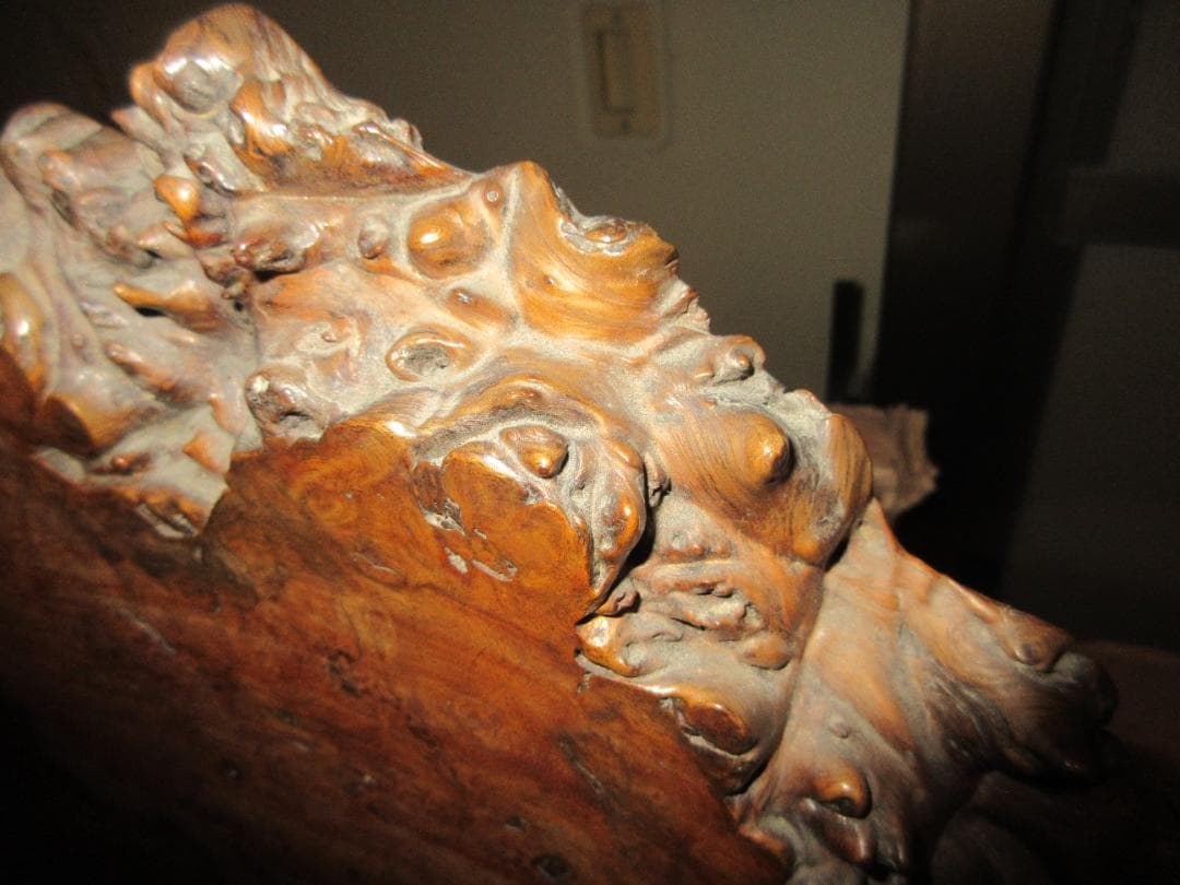 ヴィンテージ　アンティーク　衝立　台座つき