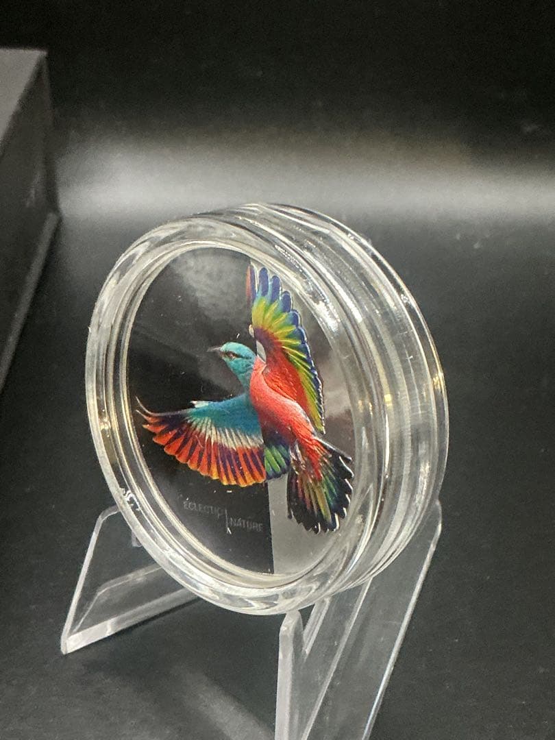 ヨーロッパ・ブッポウソウ 2022年 クック諸島 1オンス純銀 プルーフ銀貨