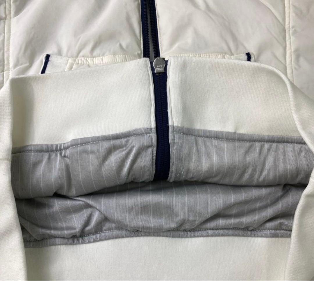 マスターバニー　ブルゾン　ホワイト　中綿　ジャケット　ダウン　白　裏地付き